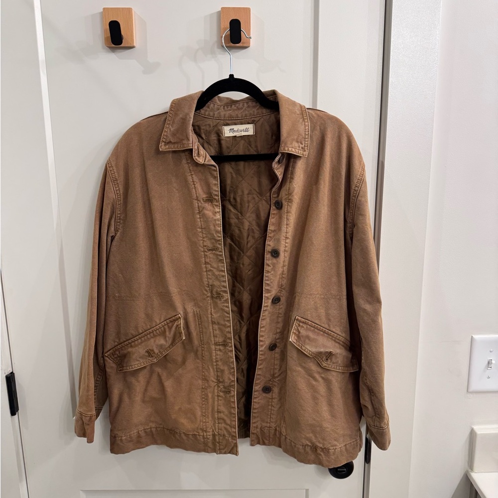 Madewell Tan Button-Up Jacket